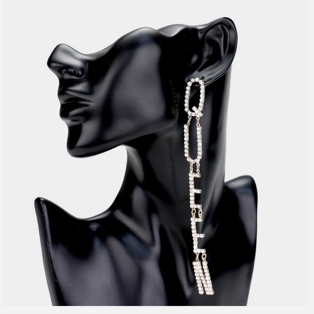 " QUEEN " Fashion Earrings